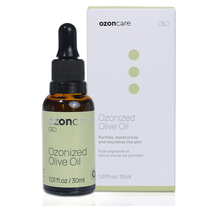 Ozone Infused Olive Oil - Hydrating & Nourishing Oil, Stimulates Collagen Production, Natural