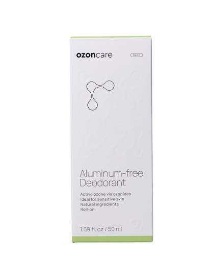 Ozone Infused Aluminum-Free Deodorant - Roll On Natural Deodorant for Women & Men, Odor Control, Promotes Smooth & Healthy Skin - Armpits Skin Care, VEGAN, Paraben Free - 1.69FlOz/50ml