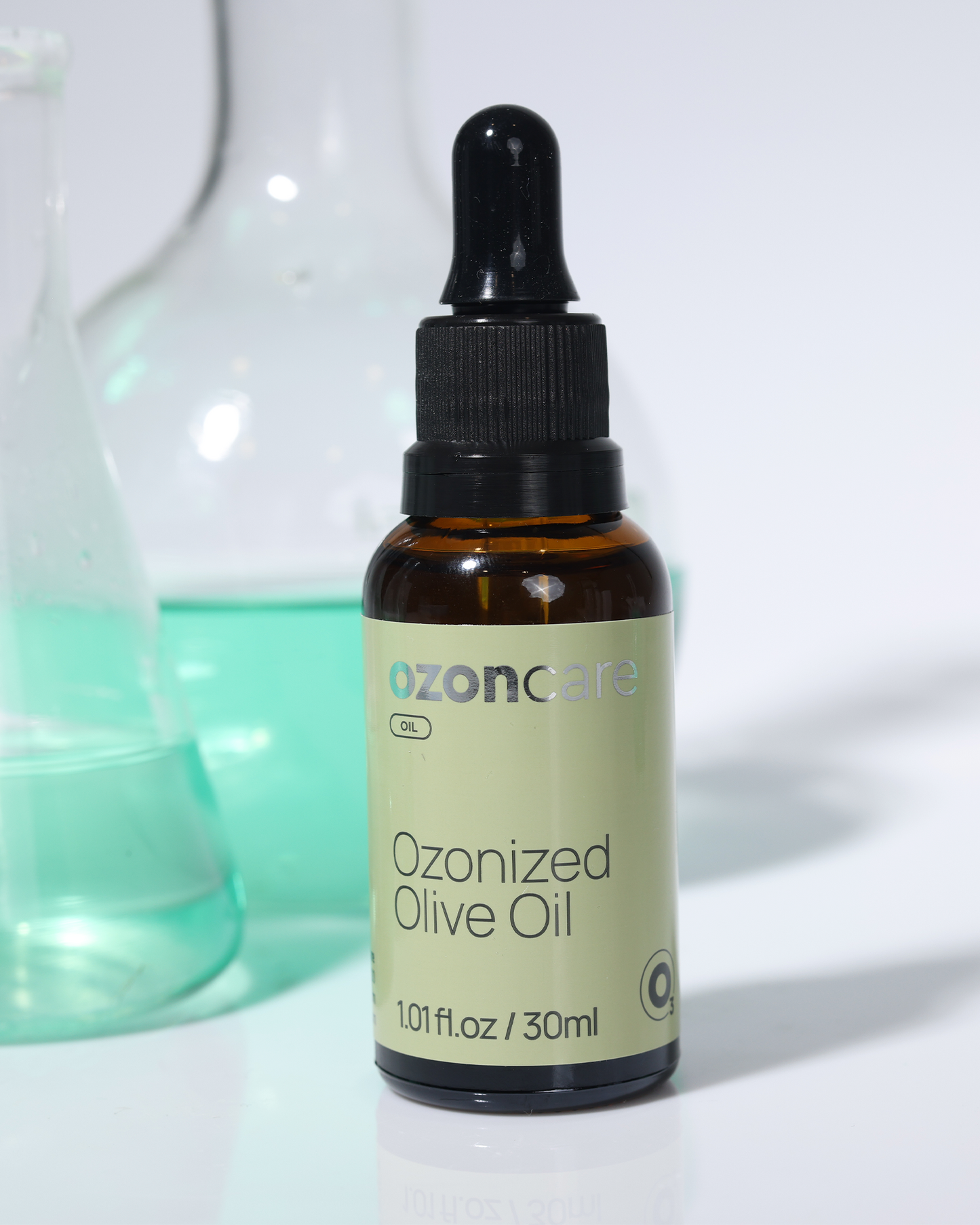 Ozone Infused Olive Oil - Hydrating & Nourishing Oil, Stimulates Collagen Production, Natural