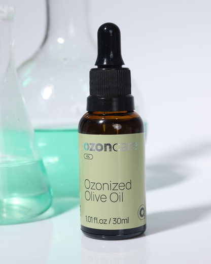 Ozone Infused Olive Oil - Hydrating & Nourishing Oil, Stimulates Collagen Production, Natural