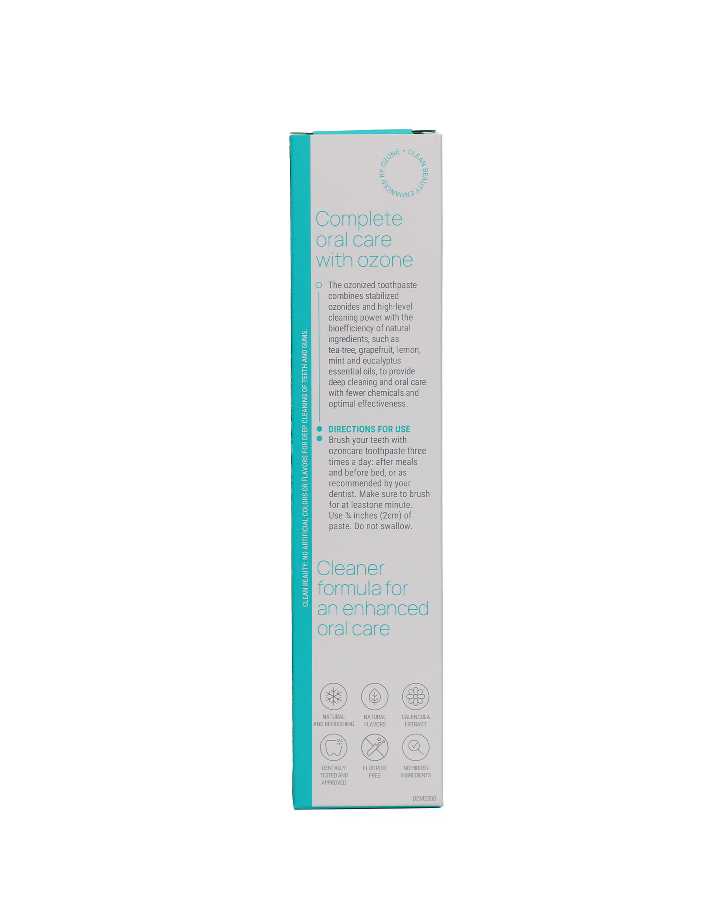 Ozone Infused Toothpaste - Fluoride Free Toothpaste for Sensitive Teeth, Oral Care - Vegan, Antiplaque